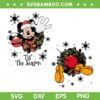 Mickey And Minnie Mouse Tis The Season SVG, Xmas Holiday Season SVG, Disney Christmas DXF SVG PNG EPS