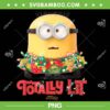 Minions Totally Lit PNG, Merry Christmas Minions PNG, Christmas Season Minion PNG