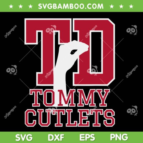 TD Tommy Cutlets Football SVG PNG, NY Italian Hand Gesture Quarterback SVG, Italian Hand Gesture Football DXF SVG PNG EPS