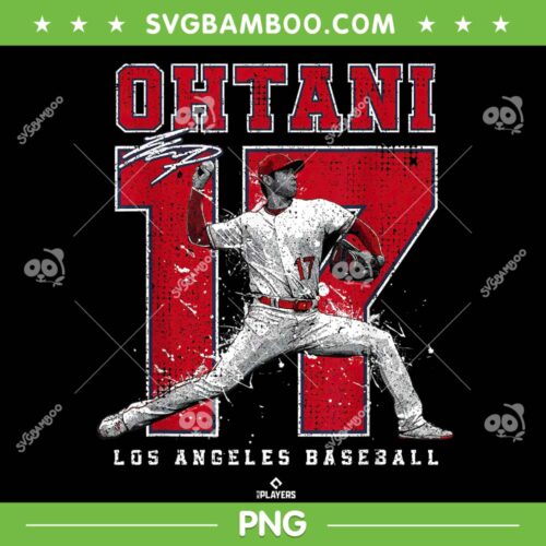 Ohtani Los Angeles Dodgers PNG, Ohtani 17 Baseball Player PNG, Shohei Ohtani MLB Dodgers Player PNG