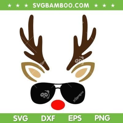 Reindeer Face Glasses SVG PNG, Christmas Reindeer Sunglasses SVG, Reindeer With Sunglasses DXF SVG PNG EPS Reindeer Face Glasses SVG PNG, Christmas Reindeer Sunglasses SVG, Reindeer With Sunglasses DXF SVG PNG EPS