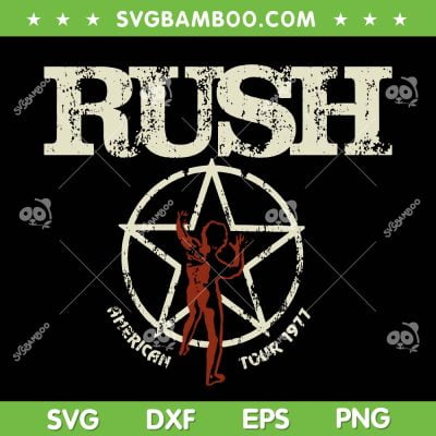 Rush American Tour 1977 SVG PNG, Rush Rock Music Band SVG, Retro Rush 2112 DXF SVG PNG EPS Rush American Tour 1977 SVG PNG, Rush Rock Music Band SVG, Retro Rush 2112 DXF SVG PNG EPS