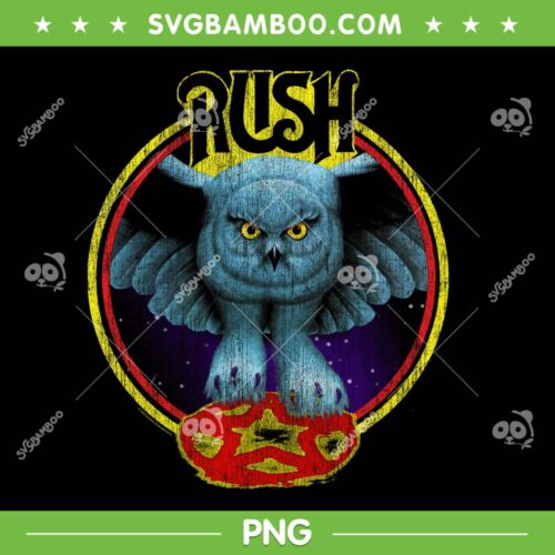 Rush Fly By Night Circle Rock Music Band PNG, Canadian Rock Band Rush PNG, Music Lover PNG