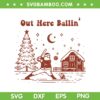 Santa Baseball Out Here Ballin SVG PNG, Funny Christmas Santa Sports SVG, Baseball Christmas DXF SVG PNG EPS