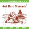 Santa Wrestling SVG PNG, Funny Santa Out Here Slammin SVG, Wrestling Christmas DXF SVG PNG EPS
