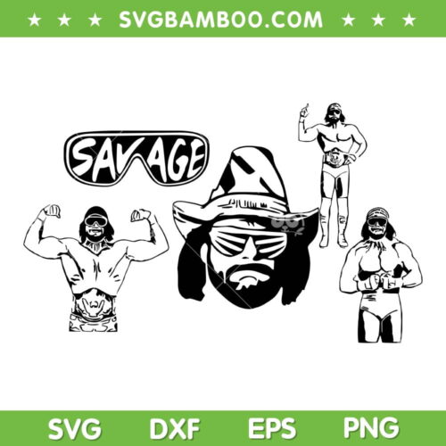 Savage WWE SVG PNG, Macho Man Randy Savage SVG, American Wrestler DXF SVG PNG EPS