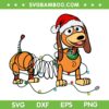 Slinky Dog Merry Christmas SVG PNG, Toy Story Dog Christmas Lights SVG, Santa Slinky Dog Xmas DXF SVG PNG EPS