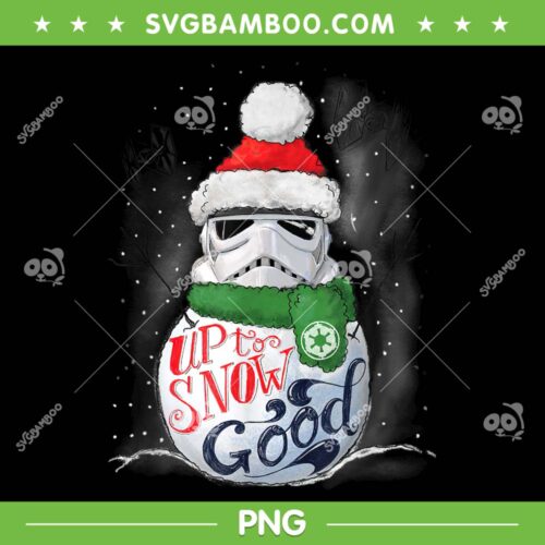 Star Wars Stormtrooper Up To Snow Good PNG, Stormtrooper Snowman PNG, Star Wars Christmas PNG