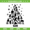 Star Wars Characters Christmas Tree SVG PNG, Star Wars Merry Christmas SVG, Star Wars Movie Christmas DXF SVG PNG EPS