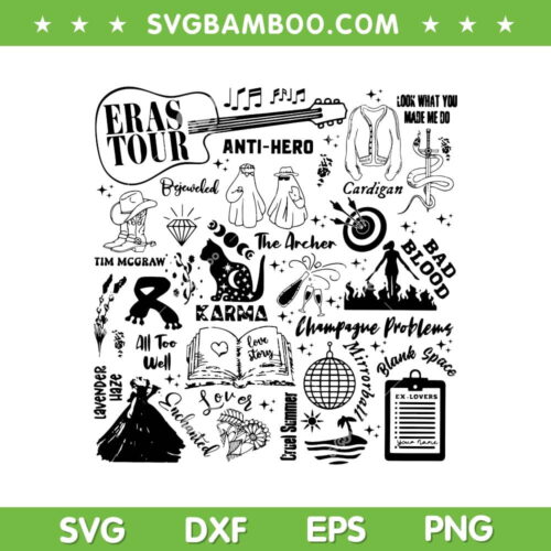 Taylor Swiftie Eras Tour Anti Hero SVG PNG, Taylor Swiftie Merch SVG, The Eras Tour 2023 DXF SVG PNG EPS