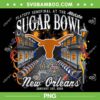 Texas Longhorns Sugar Bowl 2024 PNG, Sugar Bowl New Orleans PNG, All State Sugar Bowl PNG