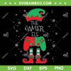 The Gamer Elf SVG PNG, Gamer Elf Christmas SVG, Xmas Video Gamer Efl DXF SVG PNG EPS