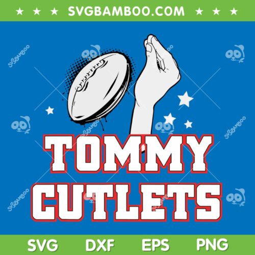 Tommy Cutlets Football Quarterback SVG PNG, NY Italian Hand Gesture Tommy Cutlets SVG, Tommy Cutlets Hand DXF SVG PNG EPS