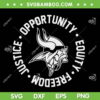 Vikings NFL Justice SVG PNG, Justice Opportunity Equity Freedom SVG, Mike Tomlin Quote DXF SVG PNG EPS Vikings NFL Justice SVG PNG, Justice Opportunity Equity Freedom SVG, Mike Tomlin Quote DXF SVG PNG EPS