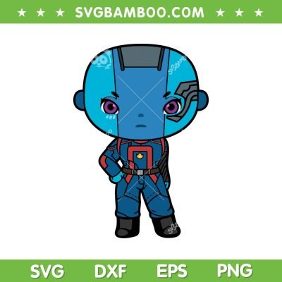 Nebula Chibi SVG PNG, Chibi Nebula Cute Superhero SVG, Marvel Chibi DXF SVG PNG EPS