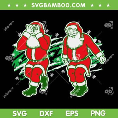 Santa Griddy Ugly Christmas SVG PNG, Santa Claus Griddy Dance SVG, Funny Santa Christmas DXF SVG PNG EPS