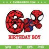 6th Birthday Boy Spider Man SVG PNG, Sixth Birthday Spiderman SVG, Spider Birthday DXF SVG PNG EPS 6th Birthday Boy Spider Man SVG PNG, Sixth Birthday Spiderman SVG, Spider Birthday DXF SVG PNG EPS