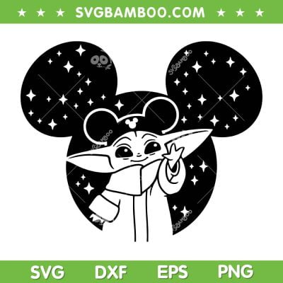 Baby Ears Family Trip SVG PNG, Family Vacation Trip SVG, Disney Baby Yoda DXF SVG PNG EPS