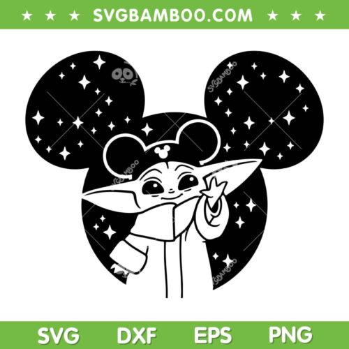 Baby Ears Family Trip SVG PNG, Family Vacation Trip SVG, Disney Baby Yoda DXF SVG PNG EPS