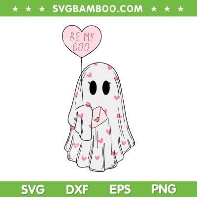 Be My Boo Valentine SVG PNG, Pink Ghost Heart SVG, Be My Boo Ghost DXF SVG PNG EPS Be My Boo Valentine SVG PNG, Pink Ghost Heart SVG, Be My Boo Ghost DXF SVG PNG EPS