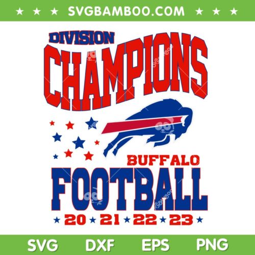 Bills AFC East Champions 2023 SVG PNG, AFC East Division Champions SVG, Buffalo Bills Championship DXF SVG PNG EPS