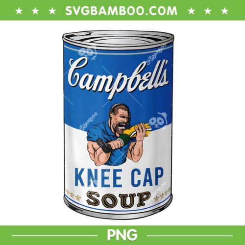 Campbell's Kneecap Soup Lion PNG, Dan Campbell's Kneecap Soup Detroit Team PNG, Football Gift Lion PNG