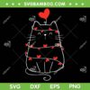 Cat Valentine Heart SVG PNG, Cat Lover SVG, Funny Cat Valentines Day DXF SVG PNG EPS Cat Valentine Heart SVG PNG, Cat Lover SVG, Funny Cat Valentines Day DXF SVG PNG EPS