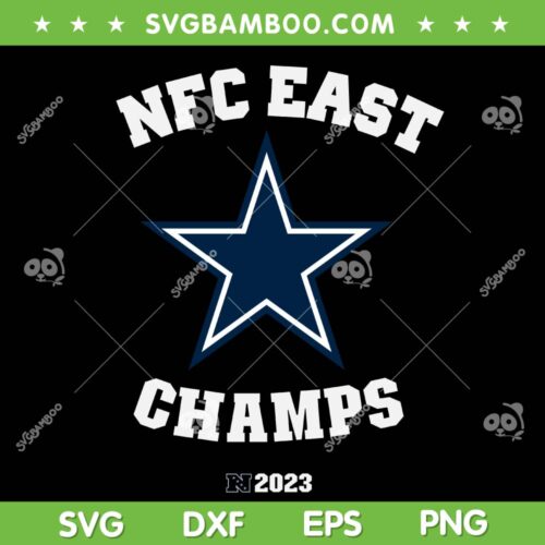 Cowboys Nfc East Champs SVG PNG, Dallas Cowboys NFC Championship SVG, Nfc East Champs DXF SVG PNG EPS