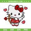 Cupid Hello Kitty SVG PNG, Hello Kitty Valentine SVG, Kitty Cupid Valentines Day DXF SVG PNG EPS
