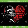 Darth Vader Valentines Heart SVG PNG, Vader Love Death Star SVG, Star Wars Valentines DXF SVG PNG EPS