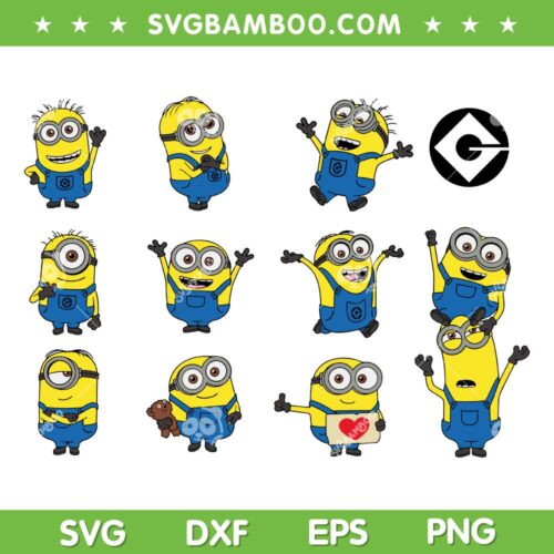 Despicable SVG PNG, Cute Minion SVG, Despicable Me Minions DXF SVG PNG EPS