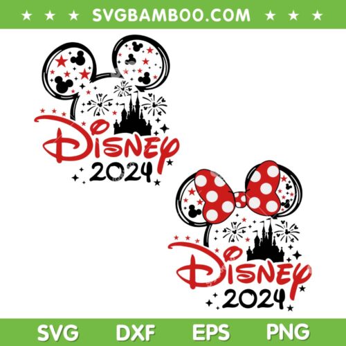 Disney 2024 Family Trip SVG PNG, Mickey Mouse Ear Family Vacation 2024 SVG, Disney Mouse 2024 DXF SVG PNG EPS