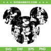 Disney Mouse and Friends Mickey Ear SVG, Mickey Mouse and Friends Black and White SVG, Mouse Ear DXF SVG PNG EPS Disney Mouse and Friends Mickey Ear SVG, Mickey Mouse and Friends Black and White SVG, Mouse Ear DXF SVG PNG EPS