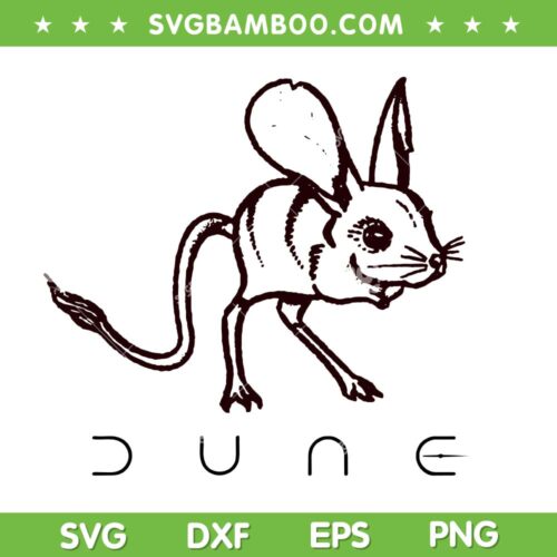 Dune Part Two SVG PNG, Mouse Line Art Chest Poster SVG, Dune Mouse DXF SVG PNG EPS