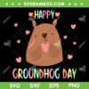 Funny Happy Groundhog Day 2024 SVG PNG, Funny Groundhog Character SVG, Spring Sign DXF SVG PNG EPS