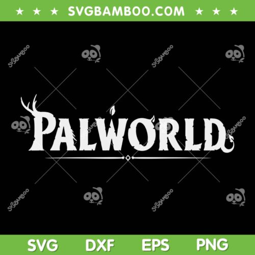 Gaming Palworld SVG PNG, Palworld Logo SVG, Pokemon Hunt Game DXF SVG PNG EPS