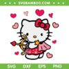 Hello Kitty Cupid SVG PNG, Valentines Day Sanrio Kitty SVG, Hello Kitty Valentine DXF SVG PNG EPS