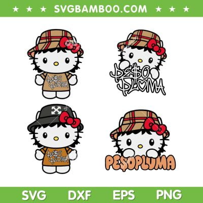 Hello Kitty Peso Pluma SVG Bundle, Kitty Peso Pluma Buber SVG Bundle, Mexican Music DXF SVG PNG EPS Hello Kitty Peso Pluma SVG Bundle, Kitty Peso Pluma Buber SVG Bundle, Mexican Music DXF SVG PNG EPS