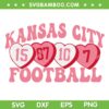 Kansas City Candy Hearts SVG PNG, Chiefs Football Valentines SVG, KC Chiefs Football Heart DXF SVG PNG EPS