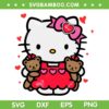 Kawaii Kitty Valentines SVG PNG, Cute Kitty Valentines SVG, Kawaii Kitty Valentines Day DXF SVG PNG EPS