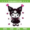 Kawaii Kuromi Valentine SVG PNG, Valentine Kuromi SVG, Kuromi Hello Kitty DXF SVG PNG EPS