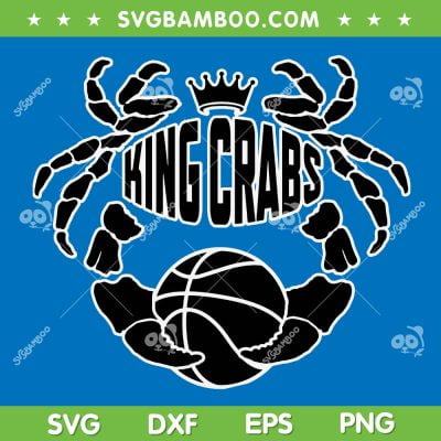 King Crabs Basketball SVG PNG, King Crab Logo SVG, Peace Love Crabs DXF SVG PNG EPS King Crabs Basketball SVG PNG, King Crab Logo SVG, Peace Love Crabs DXF SVG PNG EPS