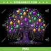 Mardi Gras Tree Beads PNG, New Orleans 2024 Festival Bead Tree PNG, Watercolor Festival PNG Mardi Gras Tree Beads PNG, New Orleans 2024 Festival Bead Tree PNG, Watercolor Festival PNG