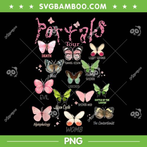 Martinez Portals Tour Butterflies PNG, Martinez Portals Full Albums PNG, Portals Tour 2023 PNG
