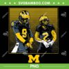 Michigan J.J McCarthy And Blake Corum Rings PNG, Michigan Football PNG, Michigan Wolverines Logo PNG