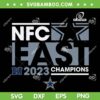 NFC East Champions SVG PNG, Cowboys Nfc East Champions SVG, Dallas Cowboys NFC Champs DXF SVG PNG EPS