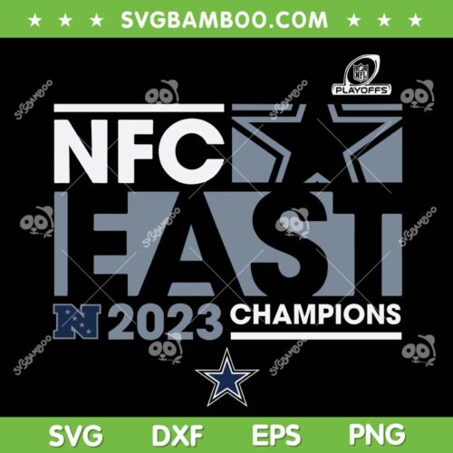 NFC East Champions SVG PNG, Cowboys Nfc East Champions SVG, Dallas Cowboys NFC Champs DXF SVG PNG EPS