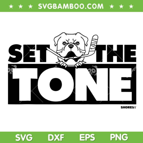 Official Shoresy Set The Tone SVG PNG, Performance Letterkenny Bulldog SVG, Sudbury Bulldogs Logo DXF SVG PNG EPS