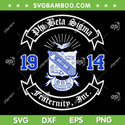 Phi Beta Sigma Paraphernalia SVG PNG, Phi Beta Sigma 1914 SVG, Phi Beta Logo DXF SVG PNG EPS