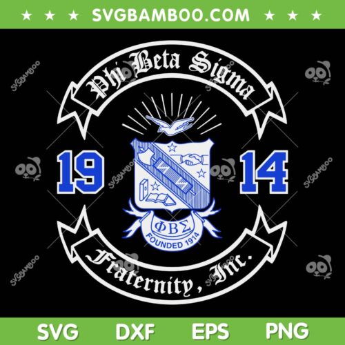 Phi Beta Sigma Paraphernalia SVG PNG, Phi Beta Sigma 1914 SVG, Phi Beta Logo DXF SVG PNG EPS